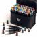 Set 36 markere profesionale colorate duble, scriere si evidentiere, geanta depozitare