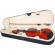 Vioara clasica din lemn, 4/4, arcus, sacaz, contrabarbie cu geanta transport, 60 cm
