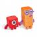 Set mascote din plus numberblocks - unu si doi