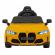 Masinuta electrica cu telecomanda bmw m4, roti eva, scaun tapitat, 112x71x46 cm, putere 70w - galben