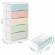 Raft pe roti cu 5 compartimente pentru depozitarea jucariilor modernhome - multicolor