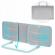 Bariera de protectie pentru pat 150 x 44 x 41 cm nukido 722600 gri