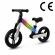 Bicicleta fara pedale, cadru nailon cu led, roti eva, kidwell suno - alb-negru