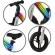 Bicicleta fara pedale, cadru nailon cu led, roti eva, kidwell suno - alb-negru