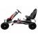 Kart cu pedale gokart, 4-10 ani, roti gonflabile, g5 r-sport - negru