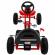 Kart cu pedale si roti gonflabile, varsta 3 ani+, 114x59x63 cm, gokart champion - rosu