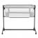 Patut co-sleeper kinderkraft neste up 2 gri deschis