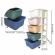 Raft cu 5 compartimente pentru depozitarea diverselor obiecte modernhome po16 - multicolor