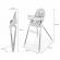 Scaun de masa transformabil kinderkraft dinnly grey