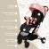 Carucior sport appekids travel, ultracompact, tip troller, pink