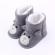 Cizmulite crosetate - grey teddy (marime disponibila: 3-6 luni (marimea 18