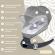 Leagan electric pentru bebelusi, cu spatar reglabil si senzor de miscare, appekids evoque - powder grey