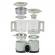 Robot multifunctional nutribaby glass 4 in 1 din sticla si otel inoxidabil celadon green babymoov