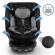 Scaun auto cu isofix kidwell gocar, grupa 40-135 cm, i-size, omologare r129 - negru-gri