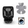 Scaun auto cu isofix kidwell gocar, grupa 40-135 cm, i-size, omologare r129 - negru-gri