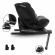 Scaun auto cu isofix kidwell gocar, grupa 40-135 cm, i-size, omologare r129 - negru-gri