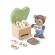 Set de joaca din lemn hape - sere organice (28 piese)