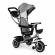Tricicleta 2 in 1 pentru copii, scaun rotativ 360°, roti din spuma eva, ecotoys wql-066-52 - gri