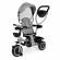 Tricicleta 2 in 1 pentru copii, scaun rotativ 360°, roti din spuma eva, ecotoys wql-066-52 - gri