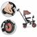 Tricicleta 3 in 1 pentru copii, scaun rotativ 360°, roti din spuma eva, ecotoys wql-066-51 - bej