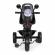 Tricicleta 3 in 1 pentru copii, scaun rotativ 360°, roti din spuma eva, ecotoys wql-066-51 - rosu