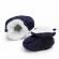 Botosei crosetati imblaniti bleumarine (marime disponibila: 9-12 luni (marimea