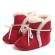 Cizmulite imblanite rosii - warm baby boots (marime disponibila: 6-9 luni