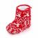 Cizmulite rosii cu reni albi (marime disponibila: 6-9 luni (marimea 19