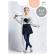 Dres microfibra 40 den cu stelute argintii (culoare: gri, marimi dresuri: 7-9