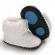 Ghetute imblanite albe (marime disponibila: 6-9 luni (marimea 19 incaltaminte))