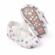 Pantofiori albi cu floricele si fundita (marime disponibila: 6-9 luni (marimea