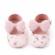Pantofiori roz cu floricele si fundita (marime disponibila: 3-6 luni (marimea