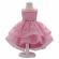 Rochita eleganta roz pudra cu trena (marime disponibila: 9-12 luni (marimea 20