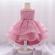 Rochita eleganta roz pudra cu trena (marime disponibila: 9-12 luni (marimea 20