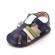 Sandalute bleumarine cu barete pentru baietei (marime disponibila: 3-6 luni