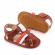 Sandalute maro cu barete pentru baietei (marime disponibila: 3-6 luni (marimea