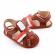 Sandalute maro cu barete pentru baietei (marime disponibila: 3-6 luni (marimea