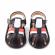 Sandalute negre pentru baietei (marime disponibila: 3-6 luni (marimea 18