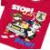 Tricou baietei - stop! (marime disponibila: 6-9 luni (marimea 19 incaltaminte))
