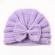 Caciulita crosetata tip turban cu fundita (marime disponibila: 6-9 luni