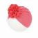 Caciulita tip turban cu floare aplicata in fata (marime disponibila: 6-9 luni