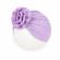 Caciulita tip turban cu floare aplicata in fata (marime disponibila: 6-9 luni