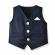 Costum elegant bleumarine cu vestuta si papion (marime disponibila: 2 ani)