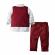 Costum elegant cu vestuta visinie (marime disponibila: 9-12 luni (marimea 20