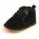 Ghetute negre imblanite cu sireturi (marime disponibila: 3-6 luni (marimea 18