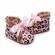 Ghetute roz imblanite - animal print (marime disponibila: 0-3 luni)