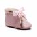 Ghetute roz sidefat imblanite cu fundita din satin (marime disponibila: 6-9