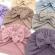 Caciulita tip turban cu model din tesatura si funda aplicata (marime