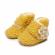 Cizmulite galben mustar pentru fetite - floricica (marime disponibila: 3-6 luni