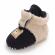 Cizmulite plusate negre cu crem pentru bebelusi - teddy (marime disponibila: